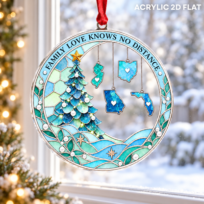 Personalized Long Distance Family Christmas Ornament, Custom State Hanging Acrylic 2D Flat fa9d5729-f938-4443-b75e-75310e06f778-banner-2.png