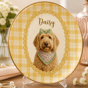 Custom Pet Portrait Name Plate – Botanical Cameo Edition - Personalized Personalized Ceramic Plate faa0ad2d-9558-4eee-b75e-9e1101989821.jpg