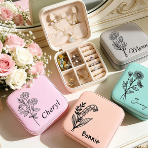 Personalized travel jewelry box, small square earring organizer, bridesmaid gifts box for sister, friend faa623f4-527b-4c47-a512-ed64b16f96e8-1.png