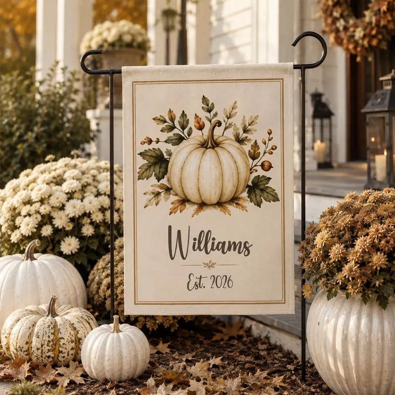 Personalized White Pumpkin Garden Flag, Neutral Autumn Family Name Decor faaa2a56-c3dd-4362-81ba-7c37fbf42e1a-tryty-3-.webp