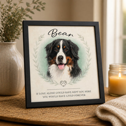 Custom Pet Memorial Portrait Frame - If Love Alone Quote - Personalized Picture Frame faaaf02d-6315-4847-94af-ecd9173d07e4.jpg