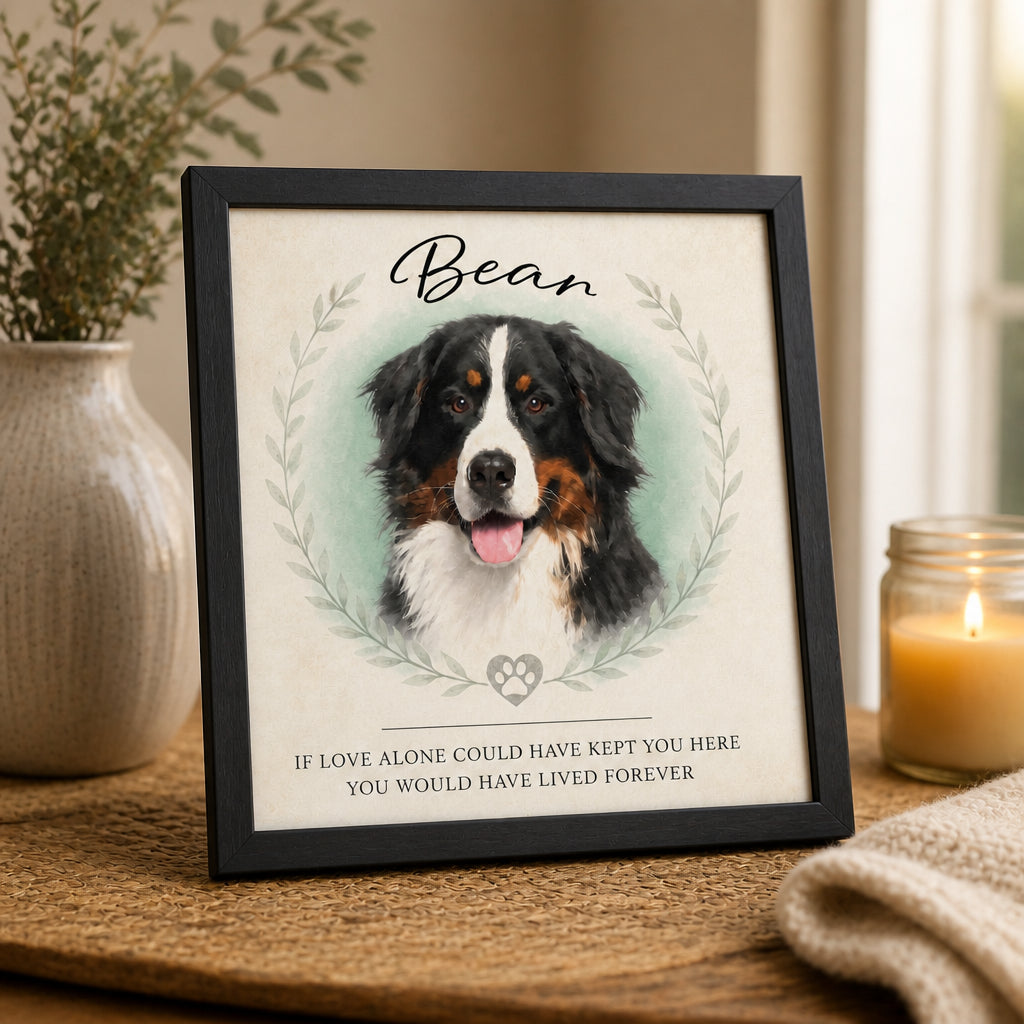 Custom Pet Memorial Portrait Frame - If Love Alone Quote - Personalized Picture Frame faaaf02d-6315-4847-94af-ecd9173d07e4.jpg