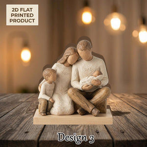 Personalized Family Keepsake 2D FLAT Wooden Block, Mom Dad Gift, Parent Keepsake, Custom Wood Carving, Mother Day Father Day Decor fabb3cf8-10e2-488f-aa11-0b1e40f092ff-4.jpg