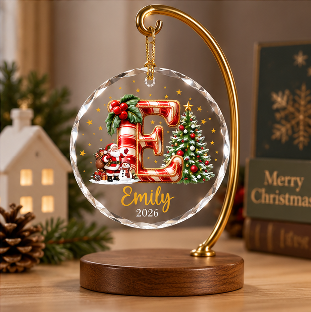 Custom Christmas Name Glass Ornament 2026, Initial Kids Name Ornament, Snowman Christmas Ornaments for Kids, Family Christmas Keepsake fac399bd-ce1a-4353-b775-fea9c4a5b8b0-04_treo_tren_gia_de_ban-1-.png