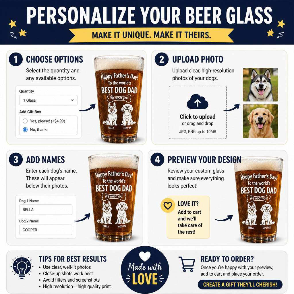 Best Dog Dad Photo Beer Glass – Father’s Day – Custom Pets & Names - Personalized Beer Glass fae78a6c-8300-4a73-a926-118cf58488dd.jpg