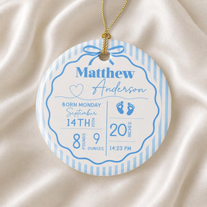 Custom Striped New Baby Ornament: Baby Birth Stats Ceramic Ornament, Christmas Newborn Keepsake, Baby Shower Gift, New Parents Gift faeb4e95-7071-4eb9-99b8-b6afa85abbf7-ghgfhgfyghf-2-.jpg