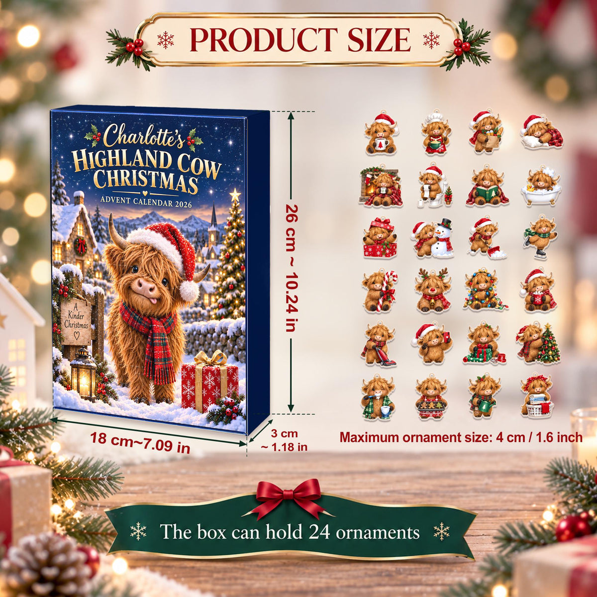Personalized Highland Cow Christmas Advent Calendar Box, Custom Name 24 Charm Countdown Gift, Farm Animal Holiday Keepsake faf60b5a-fc00-4dcc-bbee-c732b8ea5202-il_fullxfull.8588519839_p6xf.jpg
