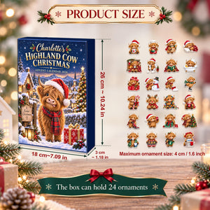 Personalized Highland Cow Christmas Advent Calendar Box, Custom Name 24 Charm Countdown Gift, Farm Animal Holiday Keepsake faf60b5a-fc00-4dcc-bbee-c732b8ea5202-il_fullxfull.8588519839_p6xf.jpg
