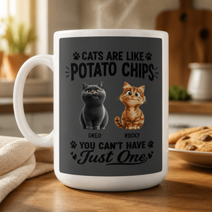 Cats Are Like Potato Chips - Custom Pet Portrait Mug - Personalized Mug fafd0ab3-a32b-4701-9ab3-ac9b4936e6e7.png
