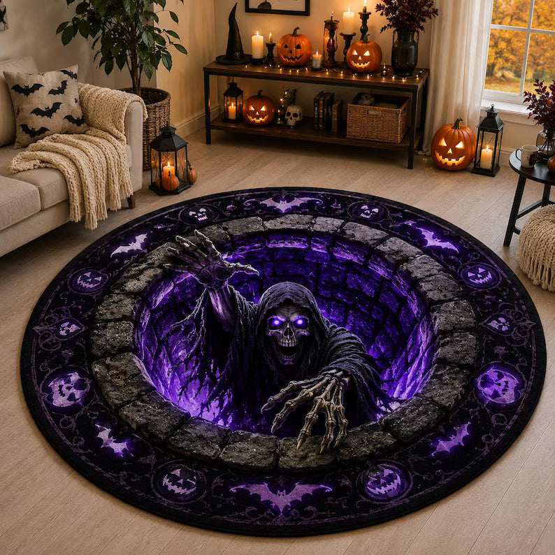 3D Halloween Skeleton Round Rugs, Gothic Skull, Spooky Haunted Well Decor, Horror Floor Mat fb0e8f2c-5ad9-4961-85b5-1ee242fde5cc-fghgfhg-2-.jpg