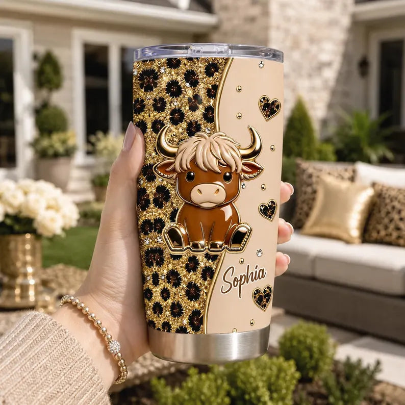 Cute Baby Highland Cow - Personalized Highland Cow Tumbler,Tumbler Gift For Family, Friends,Co-workers,Gift For Cow Lovers,Baby Cow Tumbler fb0f1ff2-7810-4bde-a041-e6b632621c70-sdfew-6-.webp