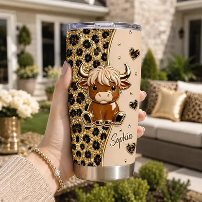 Cute Baby Highland Cow - Personalized Highland Cow Tumbler,Tumbler Gift For Family, Friends,Co-workers,Gift For Cow Lovers,Baby Cow Tumbler fb0f1ff2-7810-4bde-a041-e6b632621c70-sdfew-6-.webp