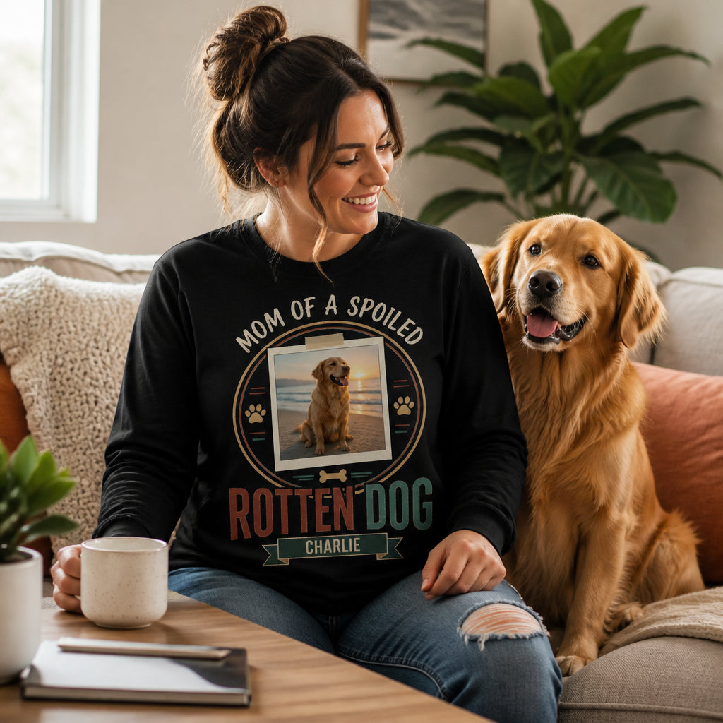 Spoiled Rotten Dog Mom Photo Long-Sleeve Tee - Personalized DMM Long Sleeve Tee fb2106d5-b0f6-498e-8d46-a87e64110be6.jpg