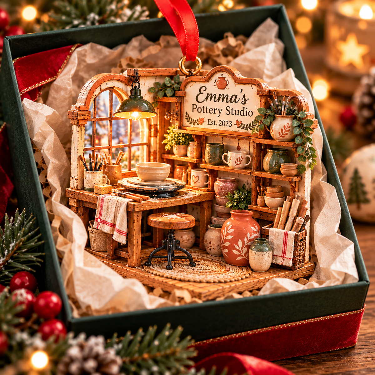 Personalized Pottery Studio Corner Christmas Ornament – Custom Name & Year, Pottery Lover Gift, Ceramic Artist Gift for Her fb3dd16b-ddc2-4582-9868-e54cf36b9be9-ChatGPT-Image-Oct-22-2026-10_21_30-AM-3.png