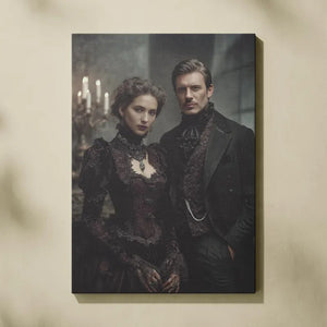 Custom Gothic Couple Portrait: Personalized Victorian Style Art fb4ff2dd-3679-4f95-8f27-f61cd35309d5-dfsdrtgr-5-.webp