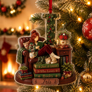 Personalized Girl Reading Book Christmas Ornament, Bookworm Keepsake, Book Lover Christmas Ornament, Girl Christmas Gift, Gift for Readers fb53c4c9-b90c-4a71-be1c-4bf62aa0d3d9-2.jpg