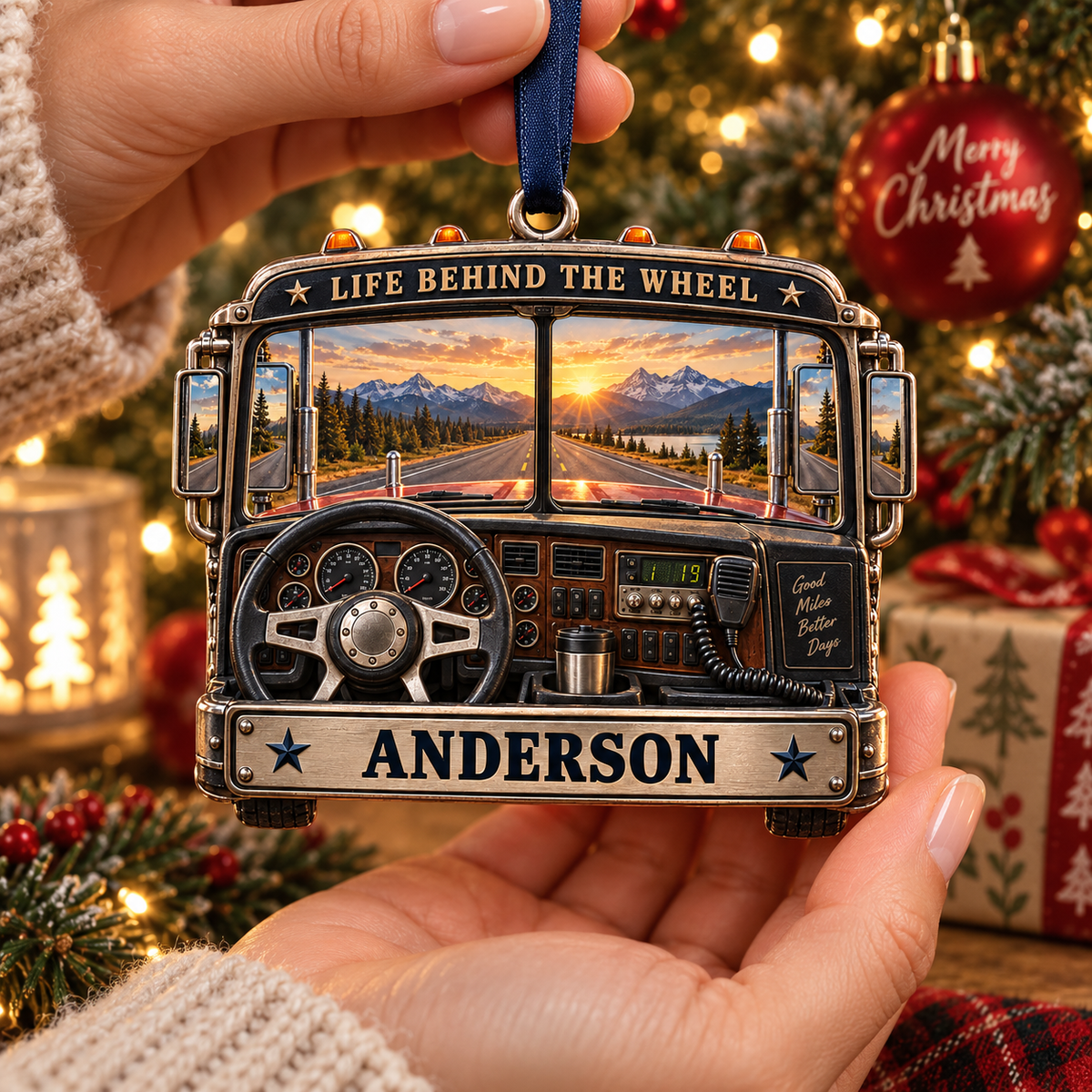 Personalized Truck Driver Christmas Gift - Custom Name Life Behind The Wheel Ornament fb67cb6b-5f5d-41ce-bf93-f91a68d37c91-Image-Sep-23-2026-10_30_43-AM-3-.png
