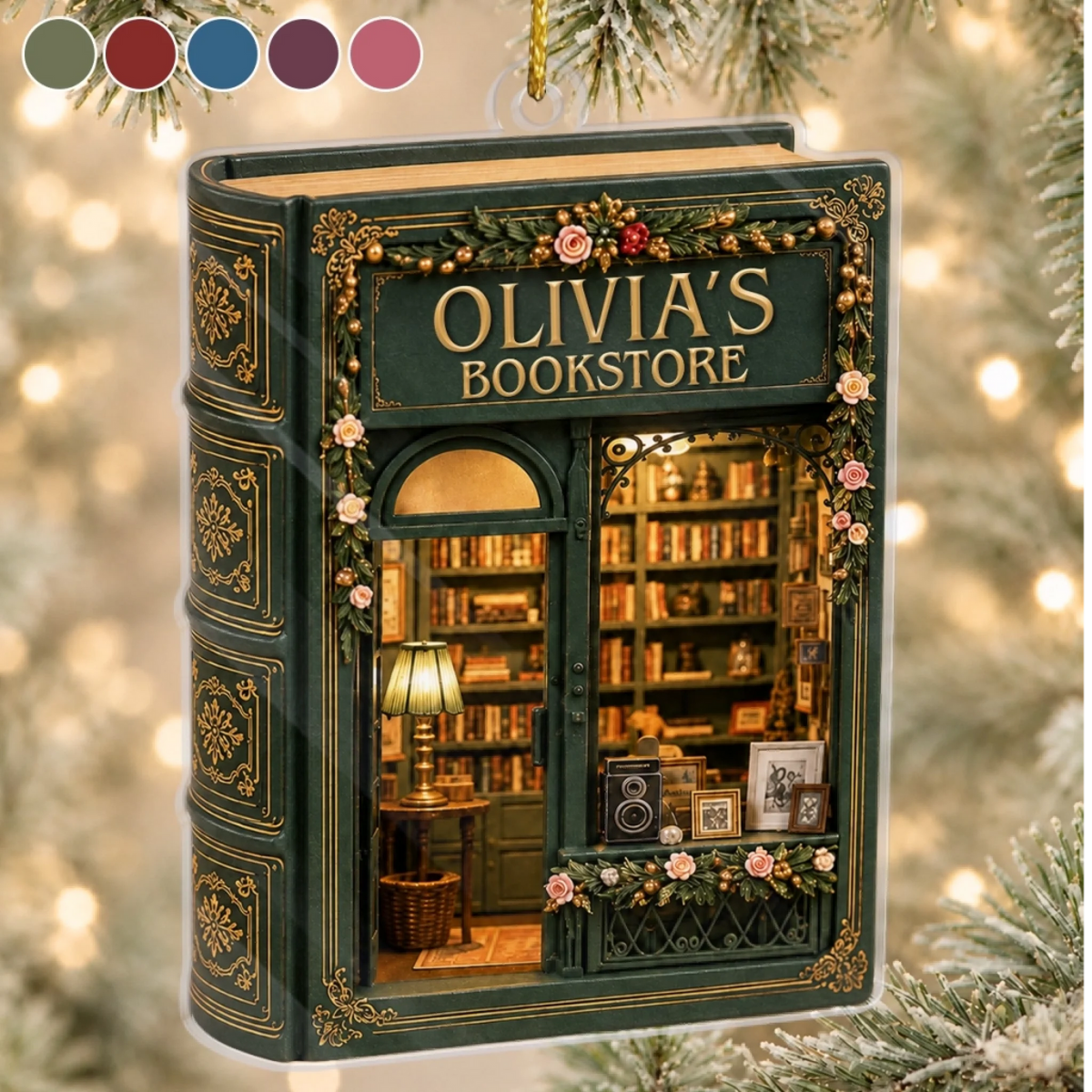 Custom Acrylic Ornament - Personalized Christmas Bookish Gifts For Book Lovers, Bookworms, Readers - Open For Dreamers fb6b5191-1b56-431a-982c-1c0512e766e1-banner-3.png