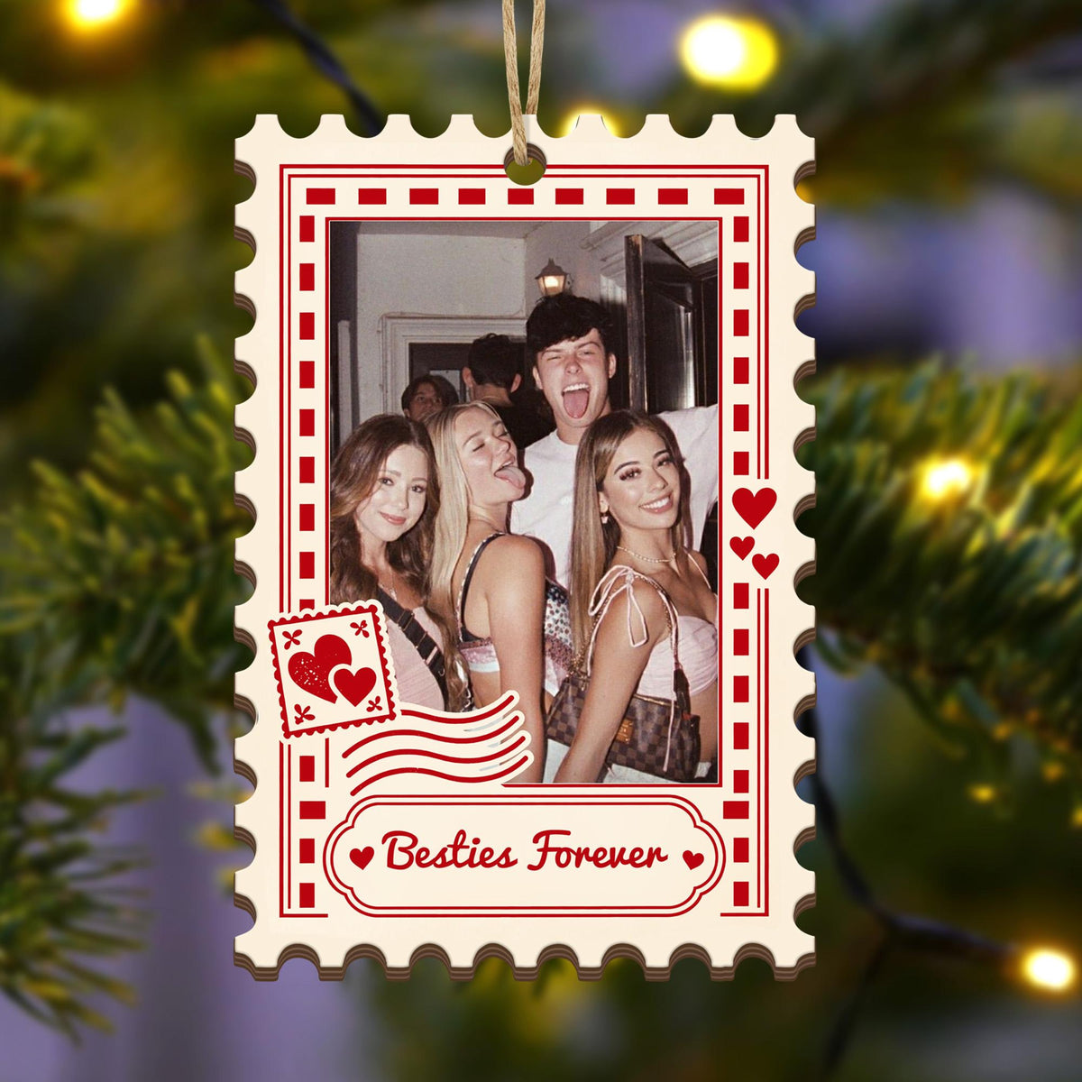Personalized Best Friend Photo Ornament, Custom Postage Stamp Wood Ornament, Sister Gift, Besties Christmas Keepsake fb927476-df1b-486e-9d6f-421ea9773b0f-11-3.jpg