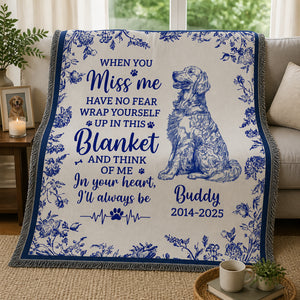 Dog Memorial Blanket – When You Miss Me (Name + Years) - Personalized Blanket fba96138-b534-472e-b506-9bb9257706b3.jpg