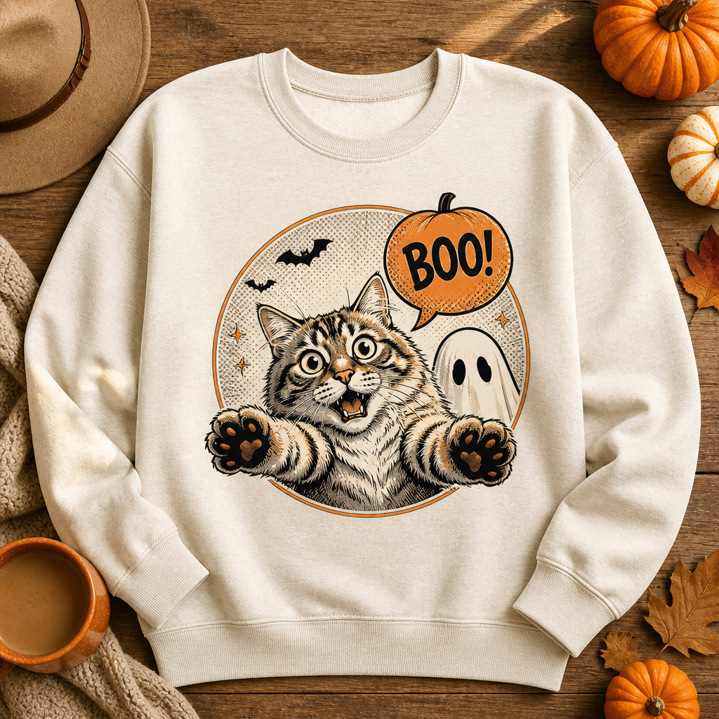 Boo! Cat & Ghost Halloween Sweatshirt - Sweatshirt fbc5c1bb-4606-45d0-bab7-66b5c39ccaee.png