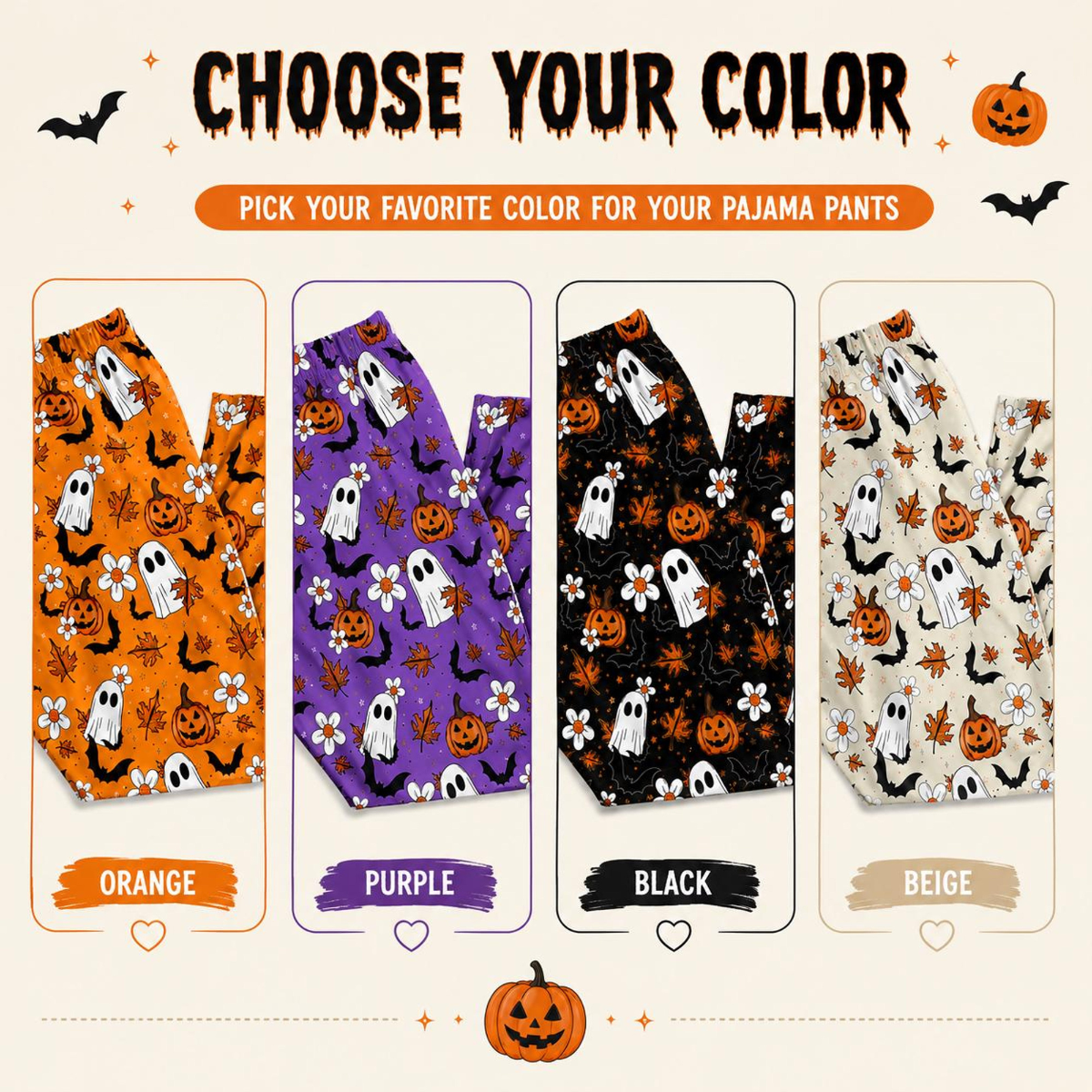 Ghost Pumpkin Halloween Pajama Pants, Women's Wide Leg Pajama Pants, Cute Spooky Lounge Pants, Fall Sleepwear, Halloween Gift for Her fbc6d80b-ba04-4928-9cf0-41065668915a-10.png