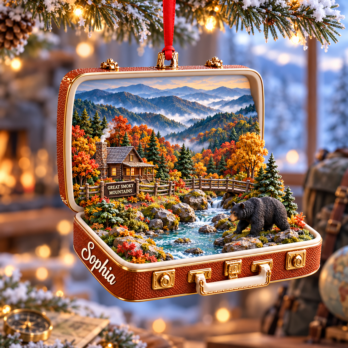 Personalized Great Smoky Mountains 3D Suitcase Christmas Ornament – National Park Souvenir & Gift for Nature Lovers fbced67d-03dd-4388-8428-91f513146750-Great-Smoky-Mountains-holiday-ornament-2.png