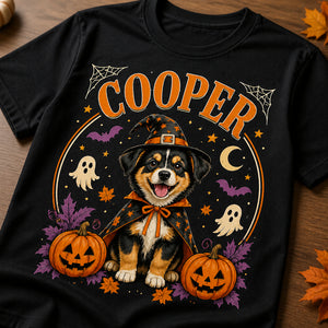 Halloween Witch Pup Personalized Name Tee - Personalized T-shirt fbd1ec11-4b49-4200-ac8b-6759254bd428.jpg