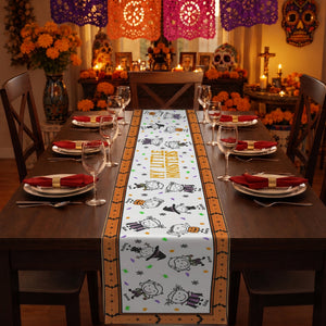 Our Little Monsters Halloween Doodle - Personalized Table Runner fbdc57a8-5993-4842-a407-abc7a3542936-4.jpg