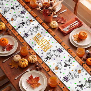 Our Little Monsters Halloween Doodle - Personalized Table Runner fbe4a336-7bfb-4f49-86dc-92998d76dabd-2.jpg