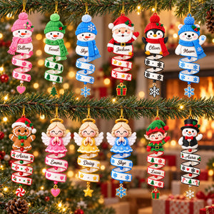 Christmas Snowman Spiral Ornament, Custom Name Snowman Acrylic Ornament, Christmas Tree Decor, Santa Snowman, 2026 Christmas Keepsake fbe4e0e9-52d0-481b-93c9-014cd28e1575-1.jpg