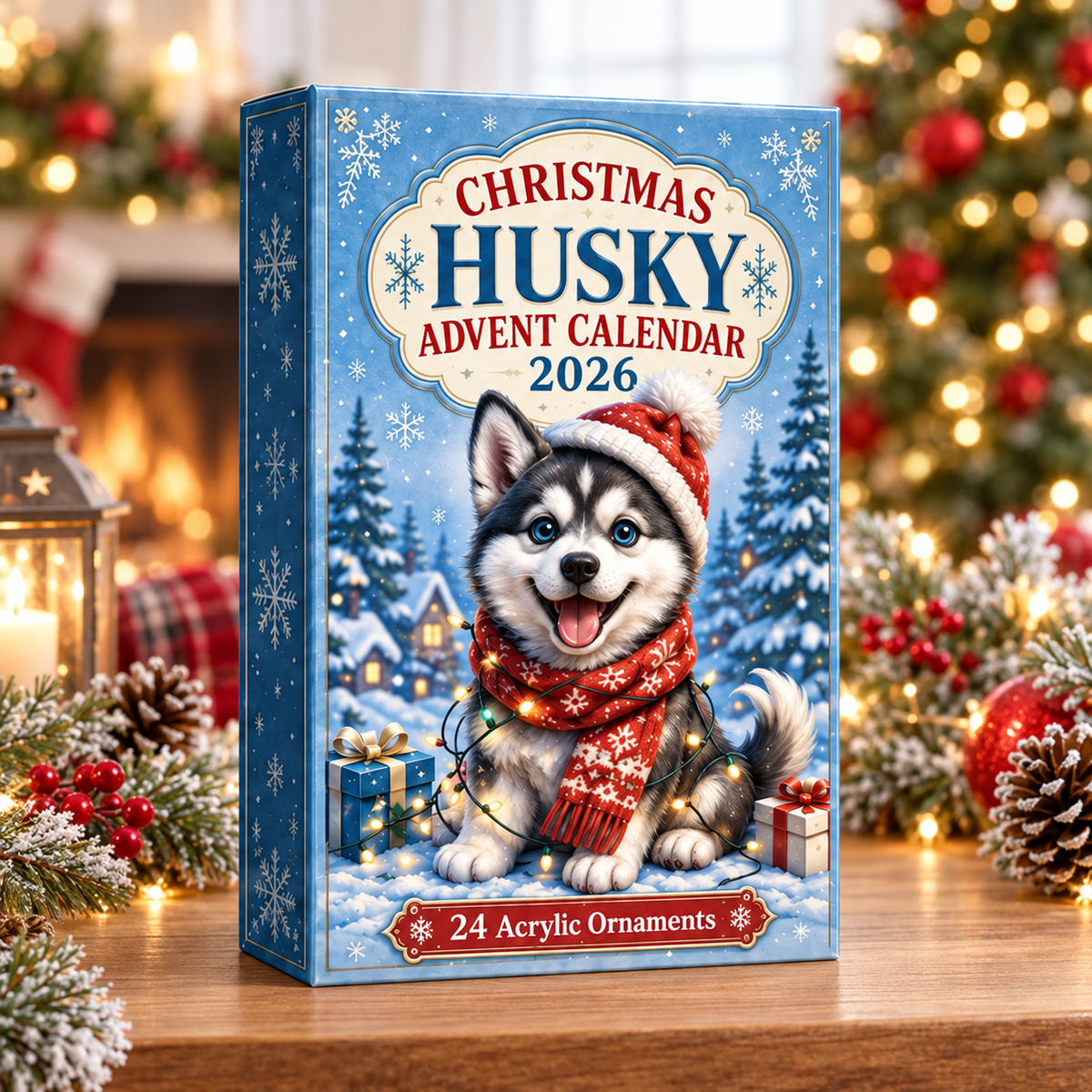 Christmas Husky Advent Calendar 2026 - 24-Day Festive Countdown, Acrylic Charms Blind Box - Gift For Husky Lovers fbee445e-a226-4f1a-b055-e5d8e19941f2-christmas-husky-box.png