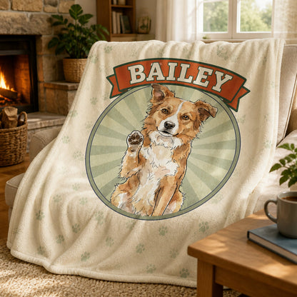 Custom Pet Portrait Name Blanket - Personalized Blanket fc0d8602-fcfb-463b-a09d-46269ea91d14.jpg