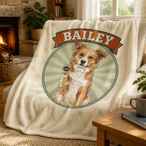 Custom Pet Portrait Name Blanket - Personalized Blanket fc0d8602-fcfb-463b-a09d-46269ea91d14.jpg