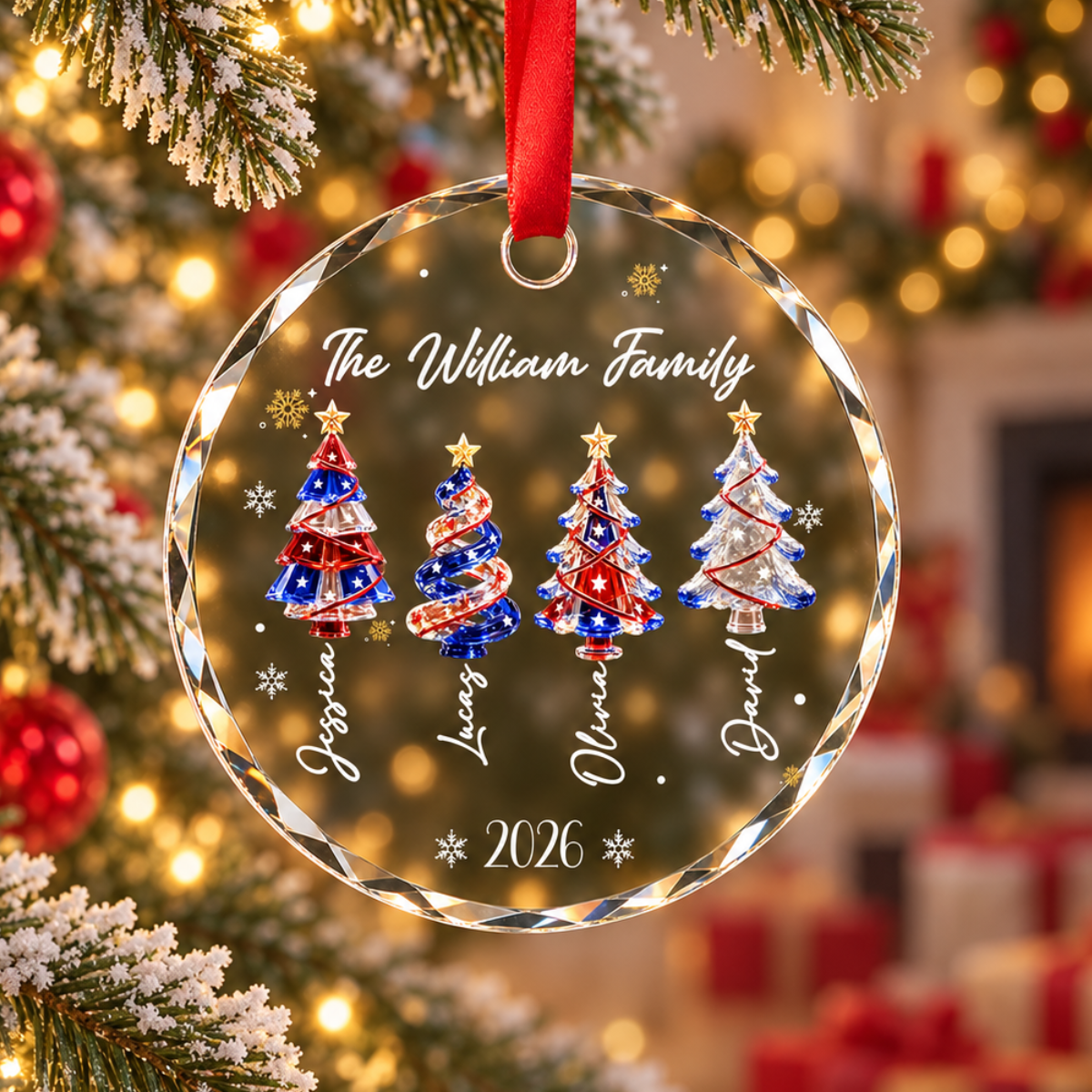 Personalized Family Christmas Glass Ornament, Custom Name Patriotic Christmas Tree Keepsake, Red White and Blue Family Ornament 2026, Gift for Family Members fc342975-35f1-49b9-ba4b-5cbd71b5660a-1.png