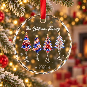 Personalized Family Christmas Glass Ornament, Custom Name Patriotic Christmas Tree Keepsake, Red White and Blue Family Ornament 2026, Gift for Family Members fc342975-35f1-49b9-ba4b-5cbd71b5660a-1.png