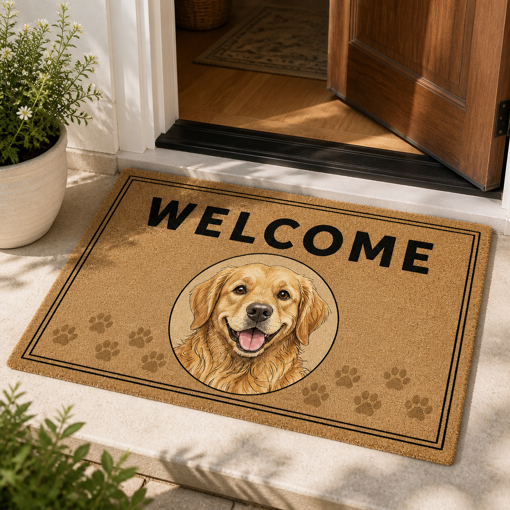 Custom Pet Portrait Welcome Doormat - Personalized Doormat fc39de53-269d-4a68-af20-81dc5c2e59fe.png