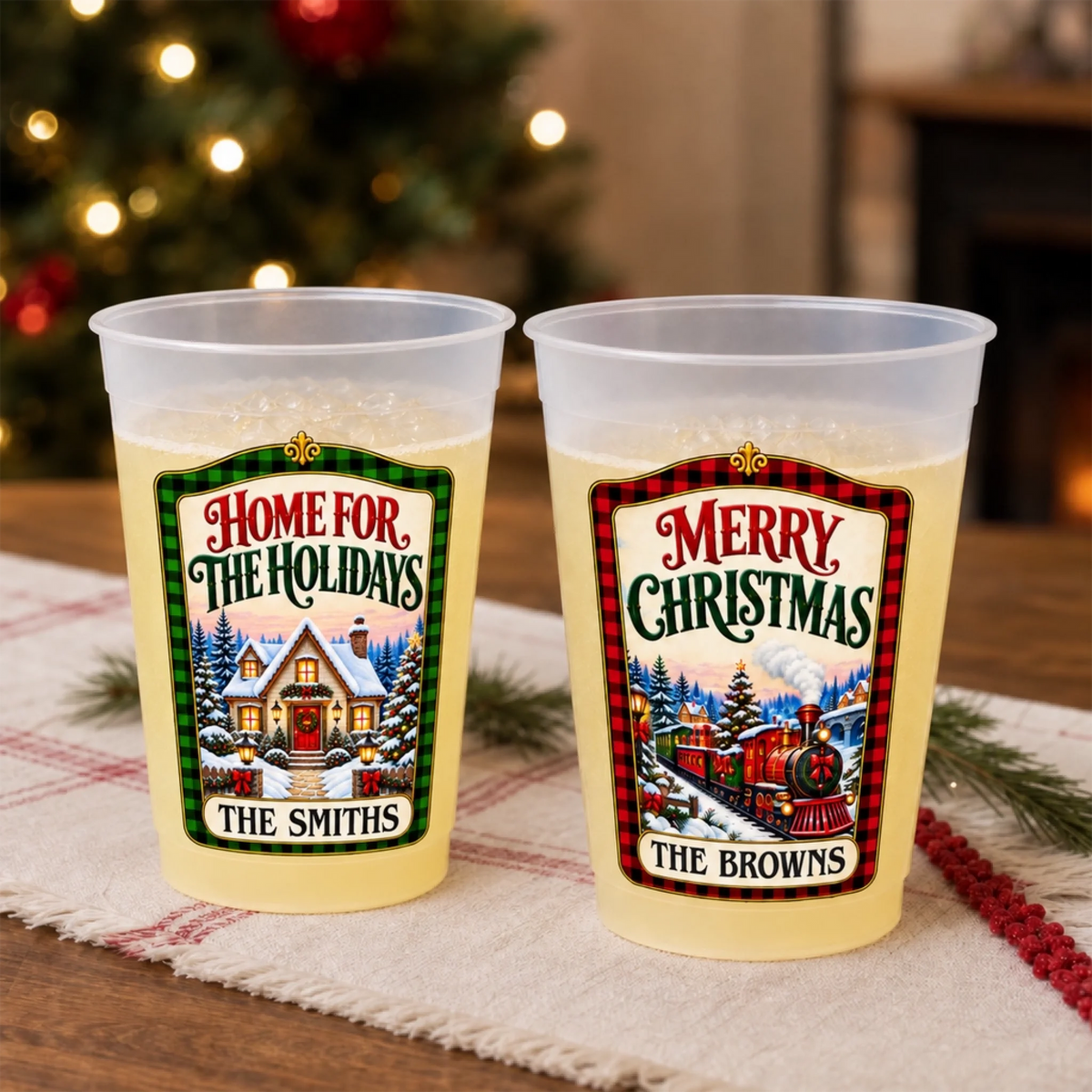 Custom Name Christmas Family Gifts - Personalized Plastic Cups - Christmas Drinkware For Family fc4b8b9e-6afd-4b94-b202-05be7a0825fc-3.png