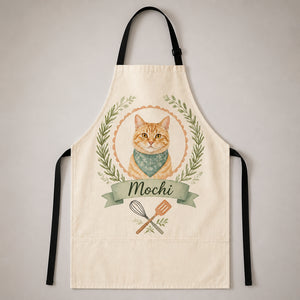 Custom Watercolor Pet Portrait Apron - Personalized Apron fc53a7ba-382c-4a86-80de-b406a106a2f6.jpg