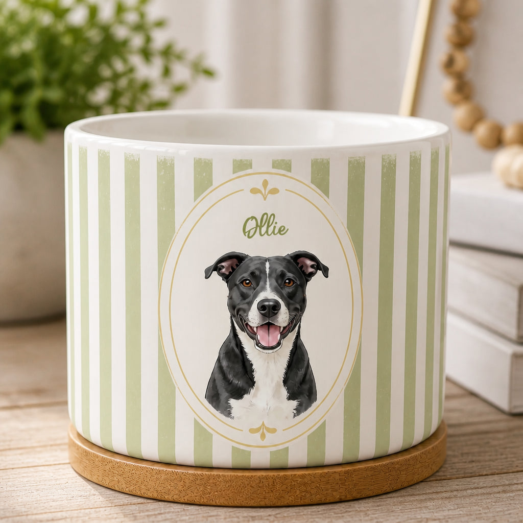 Custom Pet Portrait Planter – Botanical Medallion Wrap - Personalized Mini Glass Plant Pot fc7253ba-9893-48a0-9167-3a120873530b.jpg