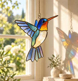 Hand Hummingbird Glass Sun Catcher, Mother's Day Gift, Commemorative and Appreciation Gift, Spring Home Decor, Unique Artwork for Bird Lovers fc88cfa4-58a0-40d1-a657-49d0eecfc0a3-Chim-ru-i-k-nh-m-u-b-n-c-a-s-.png