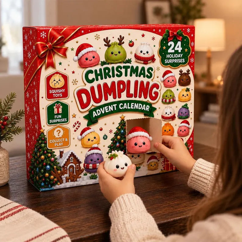 Dumpling Squishy Advent Calendar, 24 Day Christmas Countdown, Mini Squishy Fidget Toys, Kids Christmas Gift, Stocking Stuffer, Holiday Gift fc9afa01-aac1-4bd3-9cbe-af33c48bf231-vcv-3-.webp