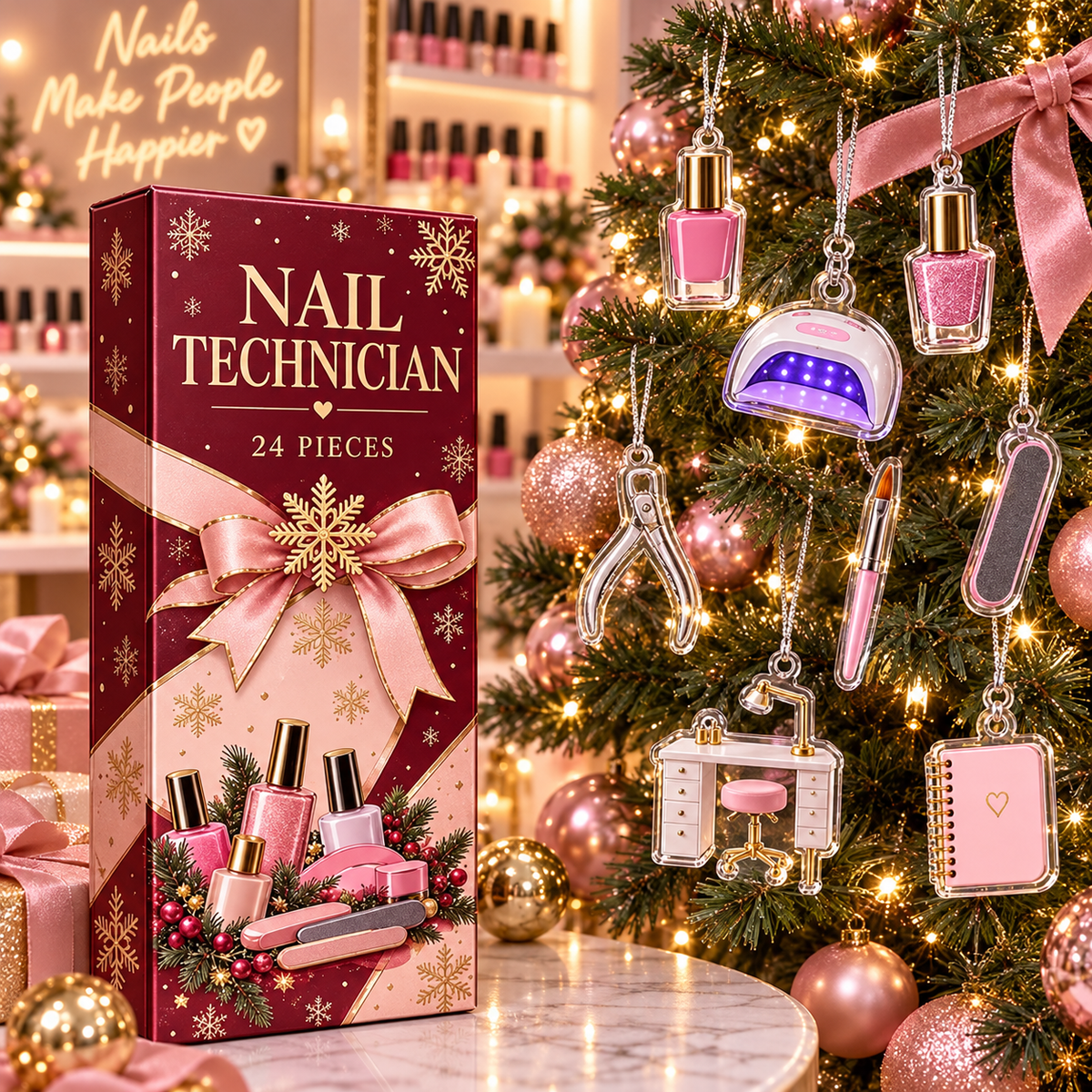 Nail Technician Advent Calendar, 24 Acrylic Hanging Ornaments, Profession Christmas Countdown, Career Keepsake Gift fc9ce1e9-11fc-4302-a59e-a9a794c16e3b-480e9617-02b8-4970-b35d-4ef4124091b1.png