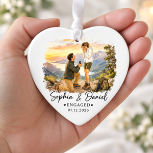 Custom Engagement Ornament, Couple Photo Engaged Ornament, Watercolor Photo Gift for Newly Engaged Couple, Engagement Gifts fcba8913-4b9a-496d-9596-53991735458e-31611628-663e-46ee-a5eb-d2afbcdd1405.png