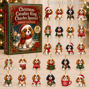 Christmas Cavalier King Charles Spaniel Advent Calendar 2026 - 24-Day Festive Countdown, Acrylic Charms Blind Box - Gift For Dog Lovers fcc71ce1-ecf6-4a7b-bbfa-0adb18c6e24b-cavalier-king-text.png