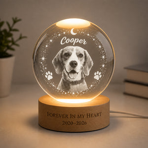 Pet Memorial Crystal Ball LED Light – Forever in My Heart (Photo + Name + Years) - Personalized Crystal Ball LED Night Light fce13937-c816-4fcc-9ddc-68c7bd0d1edb.jpg