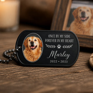 Pet Memorial Photo Dog Tag Necklace – Once by my side - Personalized Dogtag Necklace fce8476f-d231-48eb-99ba-958df25a4cf7.jpg