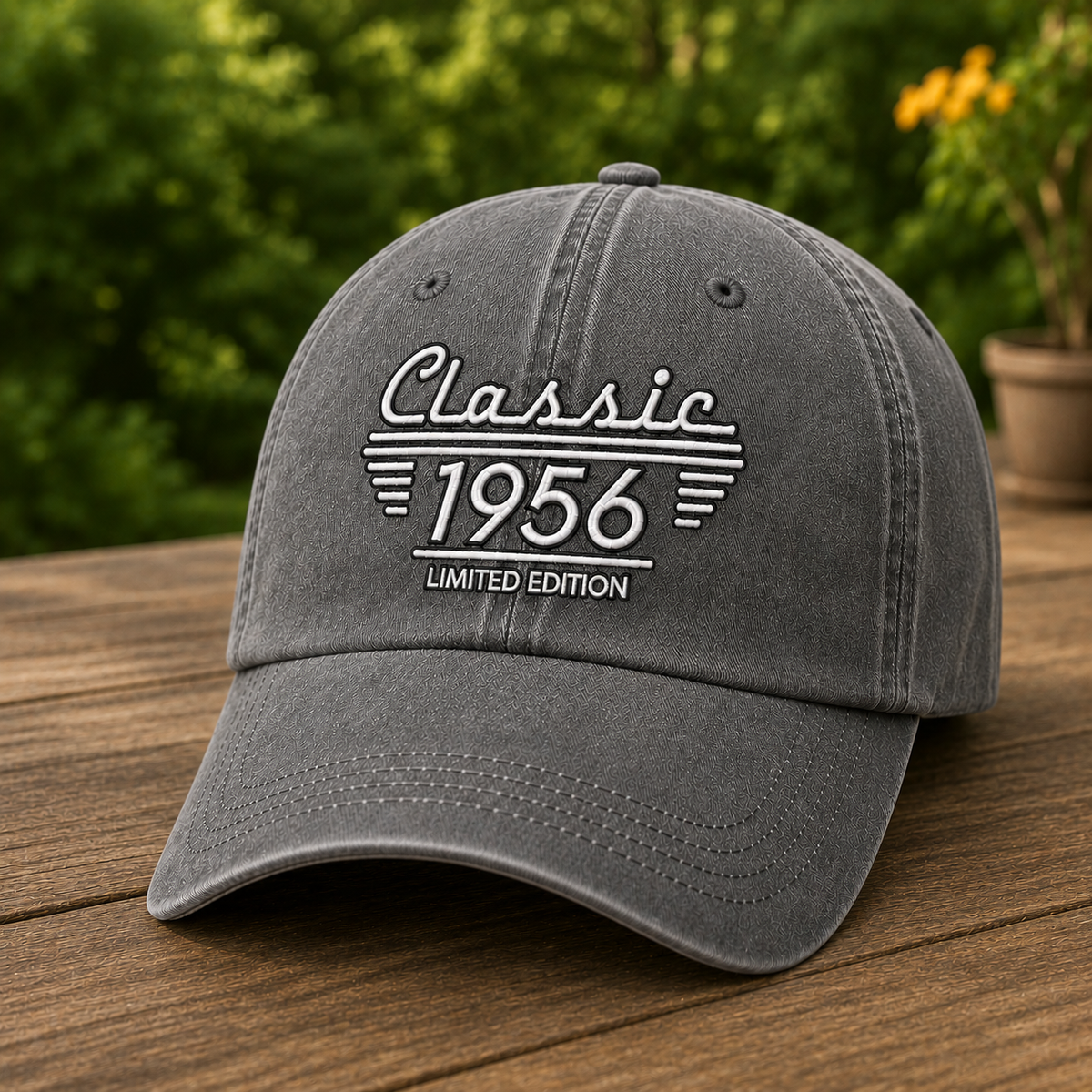 70th Birthday Embroidered Hat, Born in 1956, Dad birthday gifts, Classic Car Lover, Limited Edition, 70th Birthday Gift for men, Grandpa Turning Seventy