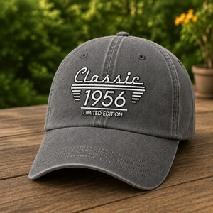 70th Birthday Embroidered Hat, Born in 1956, Dad birthday gifts, Classic Car Lover, Limited Edition, 70th Birthday Gift for men, Grandpa Turning Seventy