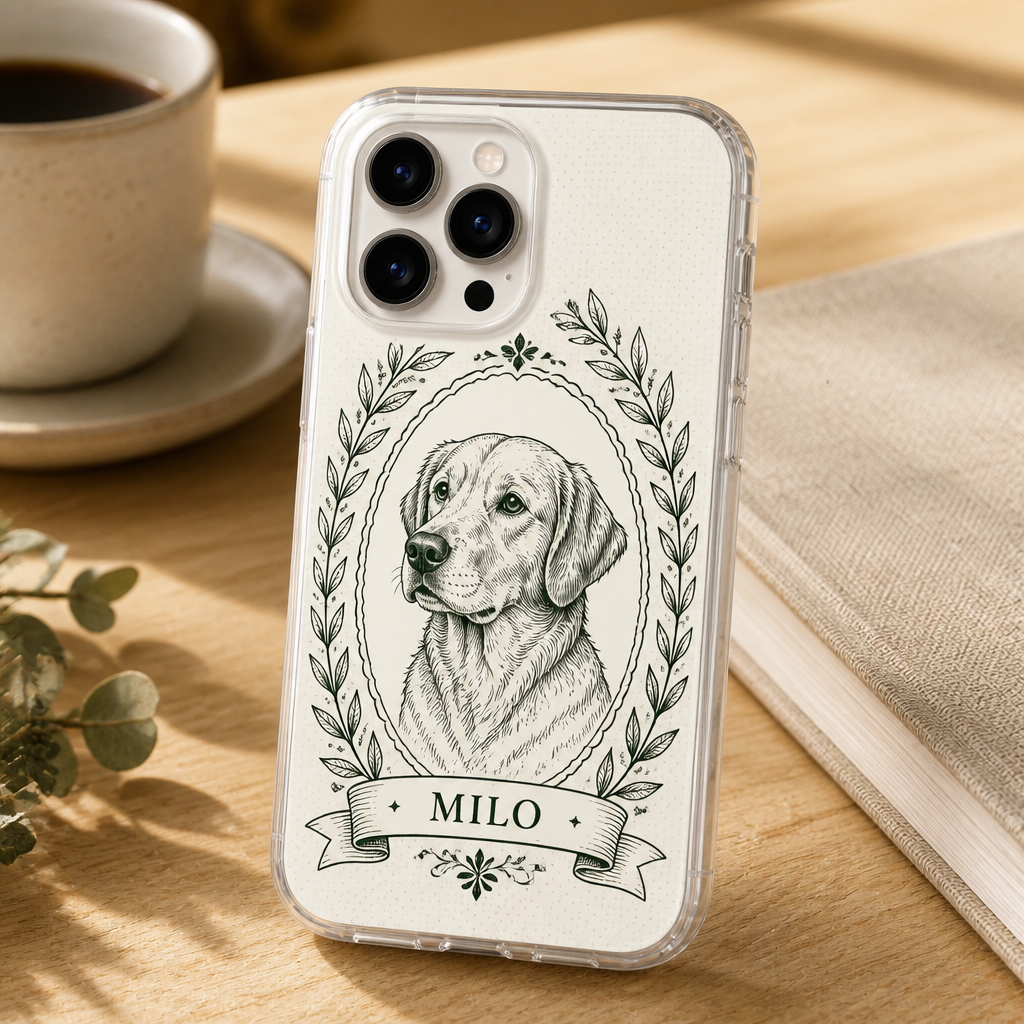 Cameo Laurel Pet Portrait Phone Case - Personalized Phonecase fcf3da1f-b262-4a2f-be83-d644db067ed1.png